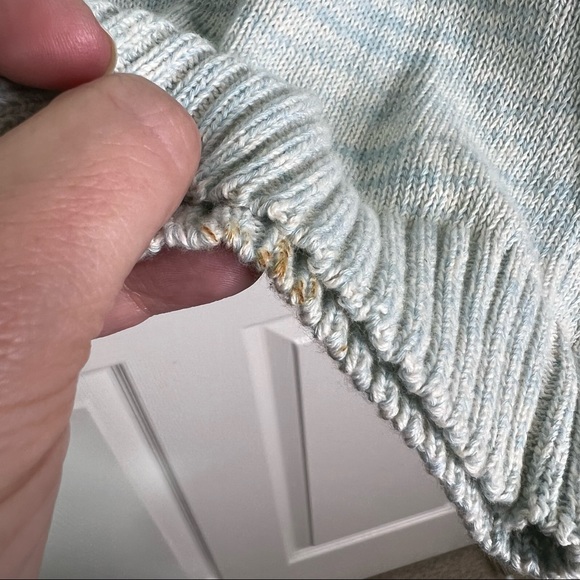 Martine and Juan Marled Knit Long Sleeve Henley Sweater Size 2 (M) - Picture 10 of 12